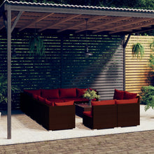 13-Delige Loungeset Met Kussens Poly Rattan 1
