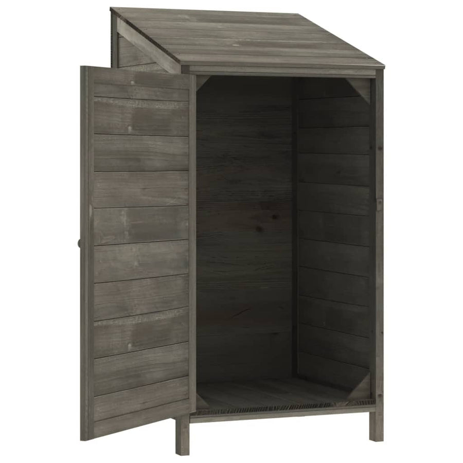 Tuinschuur Massief Vurenhout Kleurig 55 x 52 x 112 cm Antraciet
