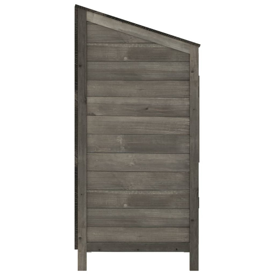 Tuinschuur Massief Vurenhout Kleurig 55 x 52 x 112 cm Antraciet