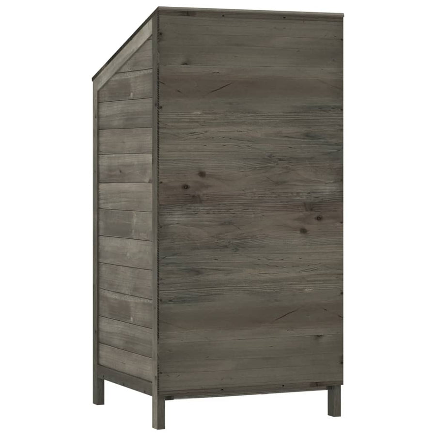 Tuinschuur Massief Vurenhout Kleurig 55 x 52 x 112 cm Antraciet