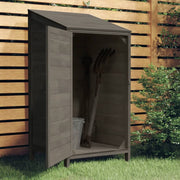 Tuinschuur 55x52x112 cm massief vurenhout antraciet