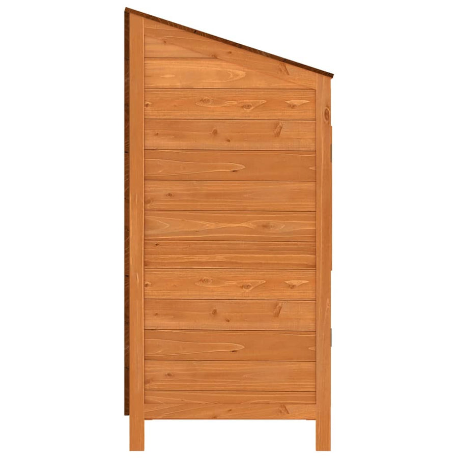 Tuinschuur Massief Vurenhout 55 x 52 x 112 cm Bruin