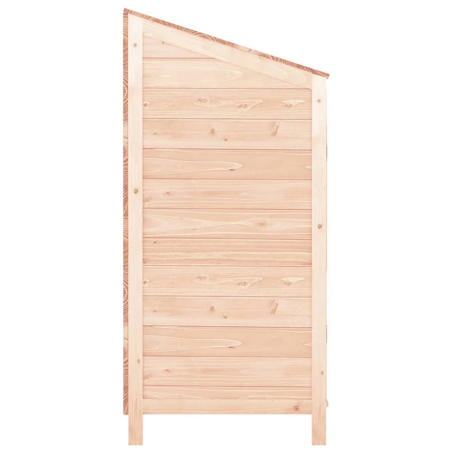 Tuinschuur Massief Vurenhout 102 x 52 x 112 cm Naturel