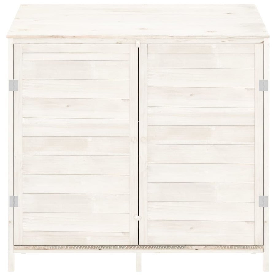Tuinschuur Massief Vurenhout 102 x 52 x 112 cm Wit