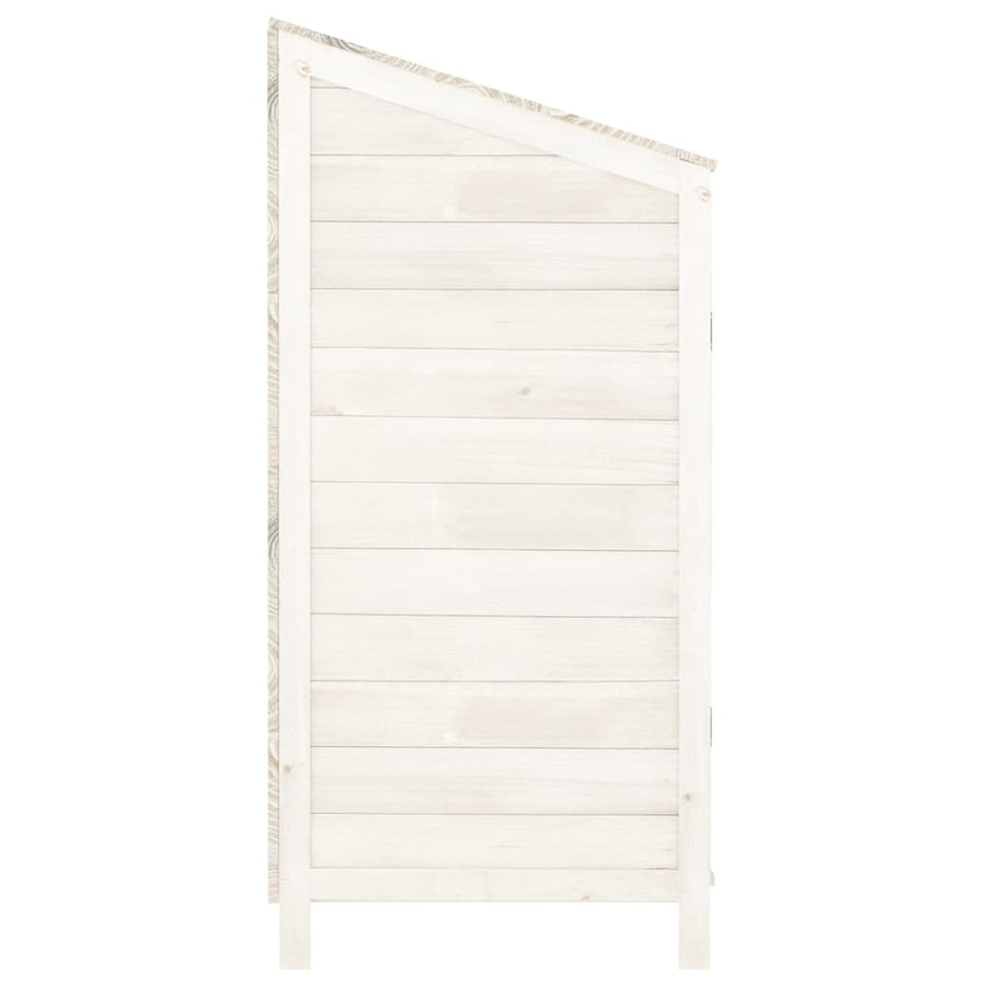 Tuinschuur Massief Vurenhout 102 x 52 x 112 cm Wit