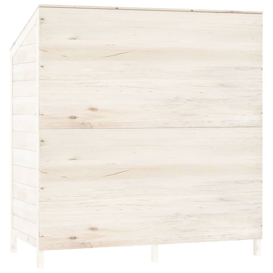 Tuinschuur Massief Vurenhout 102 x 52 x 112 cm Wit