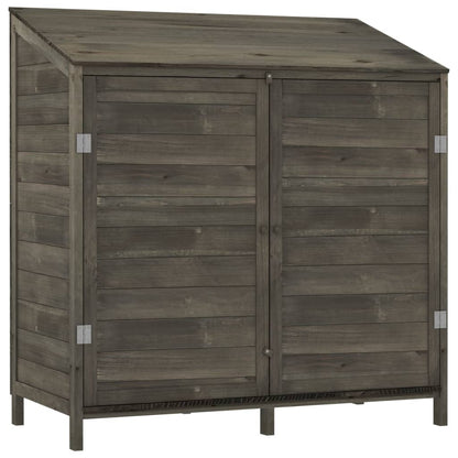 Tuinschuur Massief Vurenhout Kleurig 102 x 52 x 112 cm Antraciet