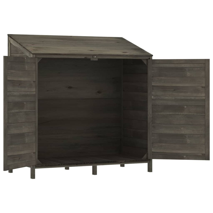 Tuinschuur Massief Vurenhout Kleurig 102 x 52 x 112 cm Antraciet