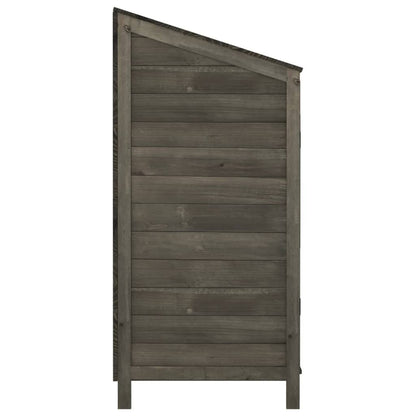 Tuinschuur Massief Vurenhout Kleurig 102 x 52 x 112 cm Antraciet