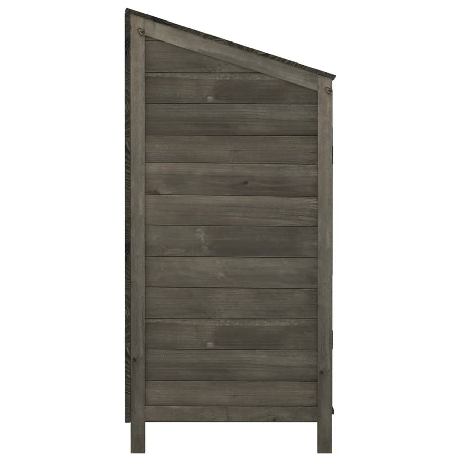Tuinschuur Massief Vurenhout Kleurig 102 x 52 x 112 cm Antraciet