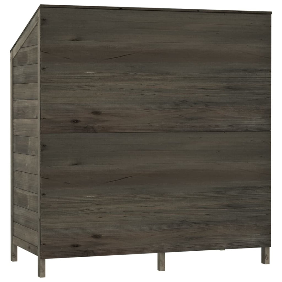 Tuinschuur Massief Vurenhout Kleurig 102 x 52 x 112 cm Antraciet