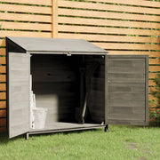 Tuinschuur 102x52x112 cm massief vurenhout antraciet