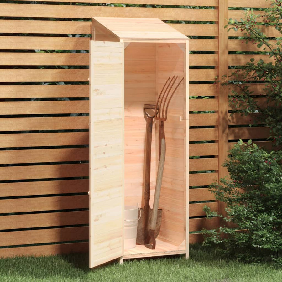 Tuinschuur 55X52X174,5 Cm Massief Vurenhout 55 x 52 x 174.5 cm Naturel