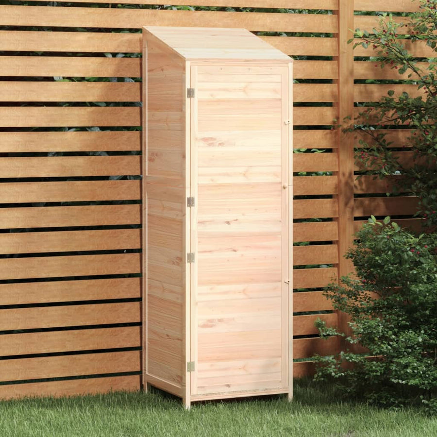 Tuinschuur 55X52X174,5 Cm Massief Vurenhout 55 x 52 x 174.5 cm Naturel