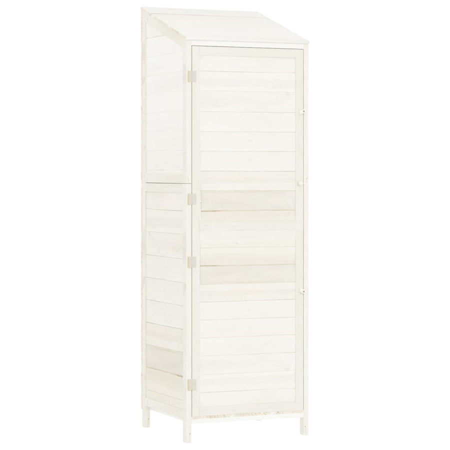 Tuinschuur 55X52X174,5 Cm Massief Vurenhout 55 x 52 x 174.5 cm Wit