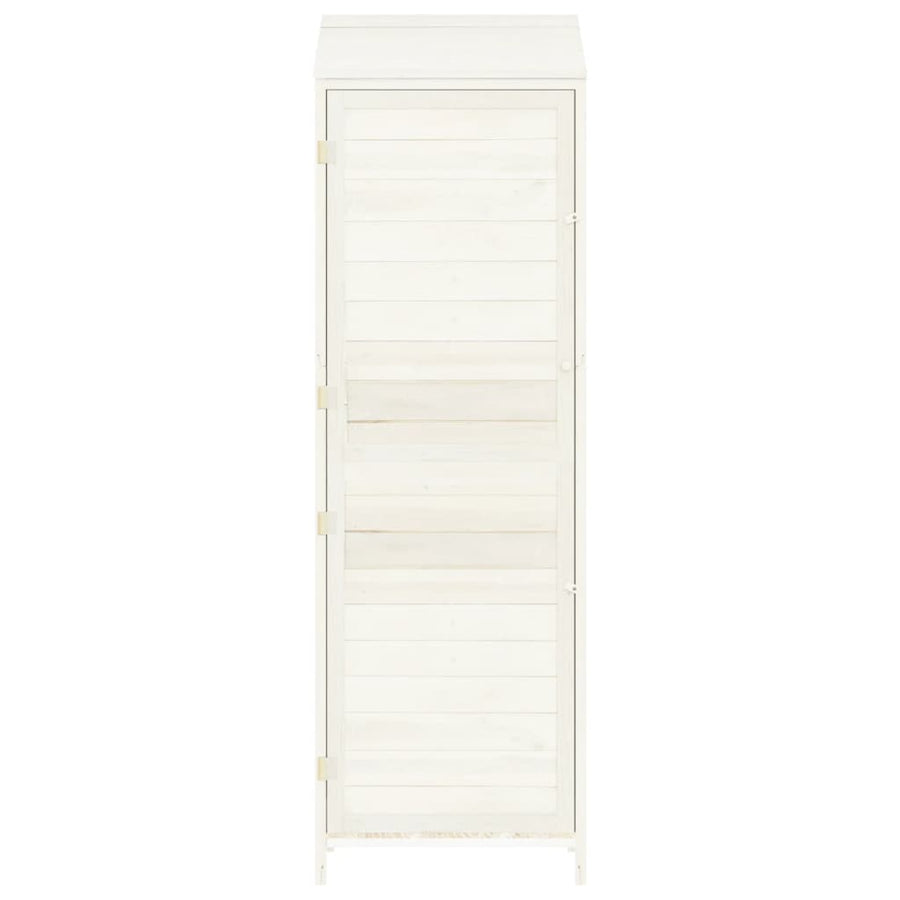 Tuinschuur 55X52X174,5 Cm Massief Vurenhout 55 x 52 x 174.5 cm Wit