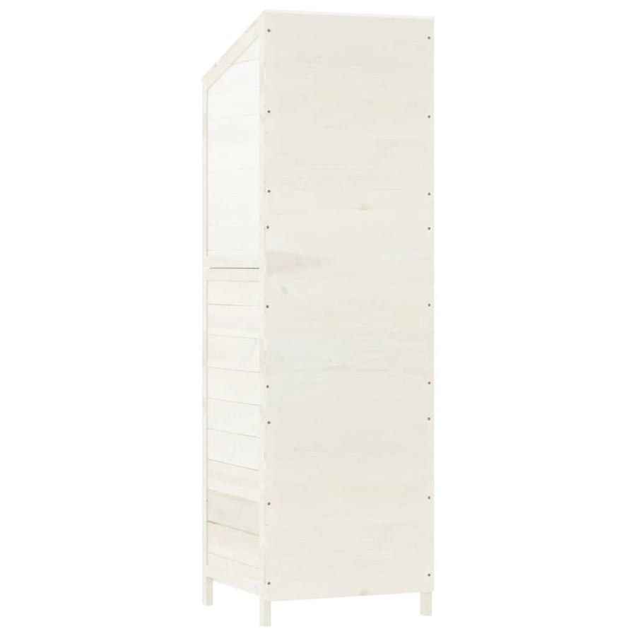 Tuinschuur 55X52X174,5 Cm Massief Vurenhout 55 x 52 x 174.5 cm Wit