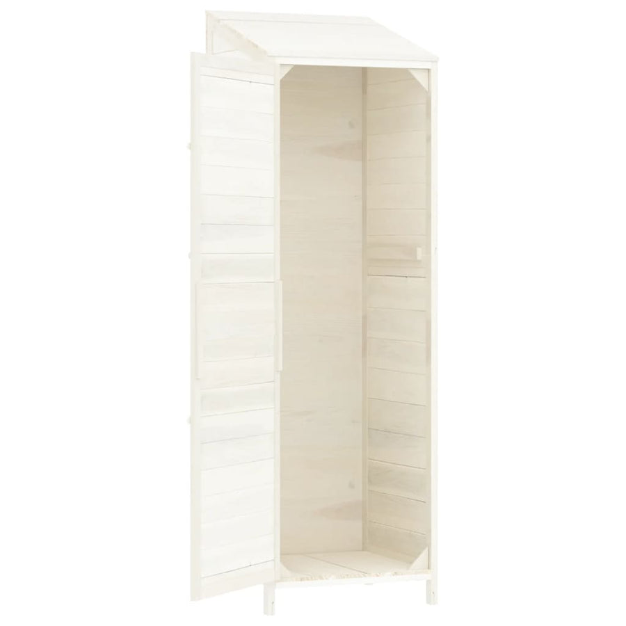 Tuinschuur 55X52X174,5 Cm Massief Vurenhout 55 x 52 x 174.5 cm Wit