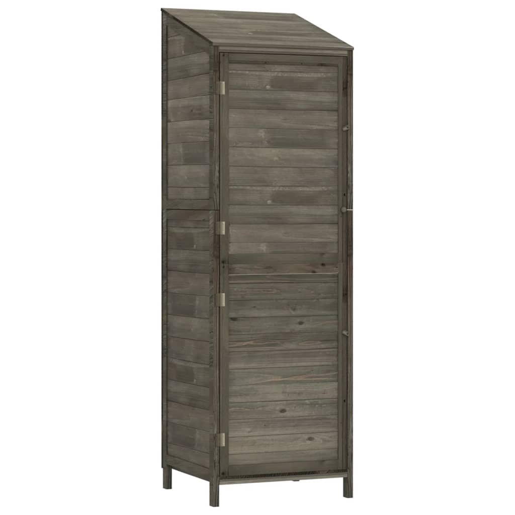 Tuinschuur 55X52X174,5 Cm Massief Vurenhout Kleurig 55 x 52 x 174.5 cm Antraciet