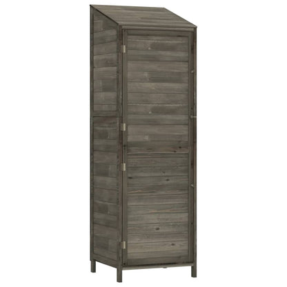 Tuinschuur 55X52X174,5 Cm Massief Vurenhout Kleurig 55 x 52 x 174.5 cm Antraciet