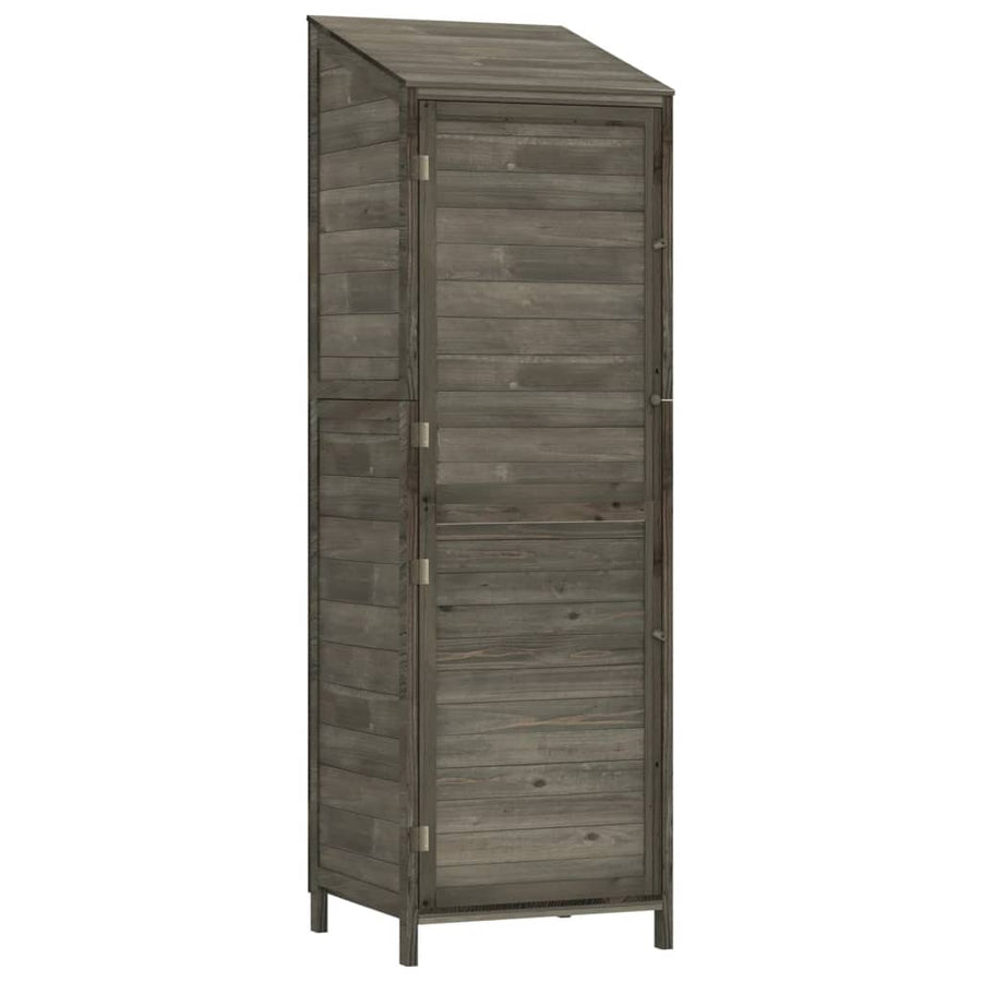 Tuinschuur 55X52X174,5 Cm Massief Vurenhout Kleurig 55 x 52 x 174.5 cm Antraciet