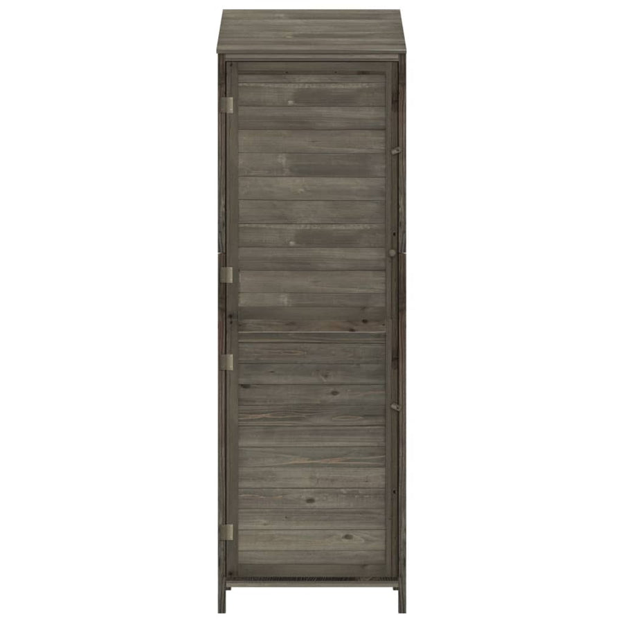 Tuinschuur 55X52X174,5 Cm Massief Vurenhout Kleurig 55 x 52 x 174.5 cm Antraciet