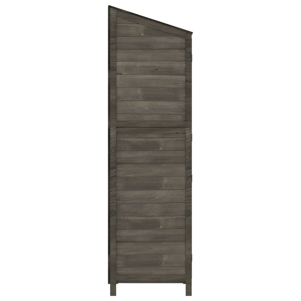 Tuinschuur 55X52X174,5 Cm Massief Vurenhout Kleurig 55 x 52 x 174.5 cm Antraciet