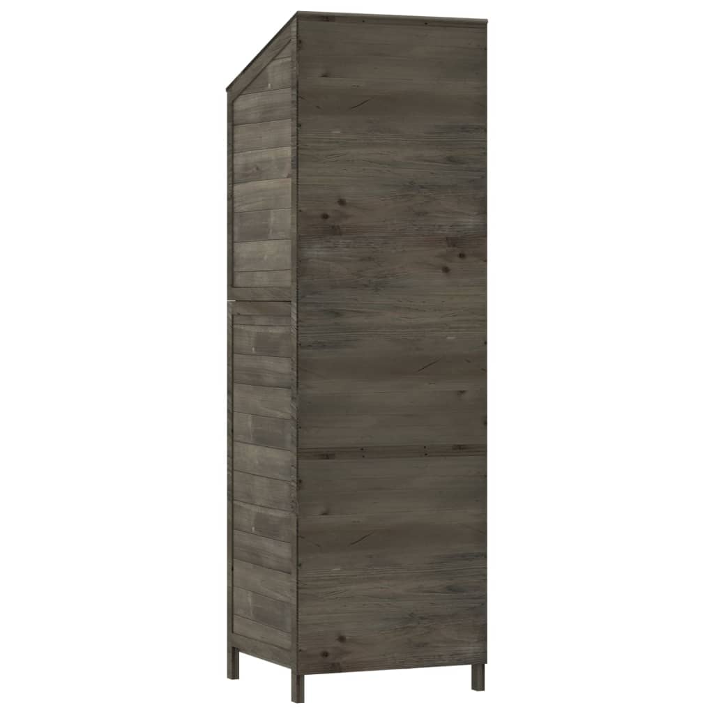 Tuinschuur 55X52X174,5 Cm Massief Vurenhout Kleurig 55 x 52 x 174.5 cm Antraciet