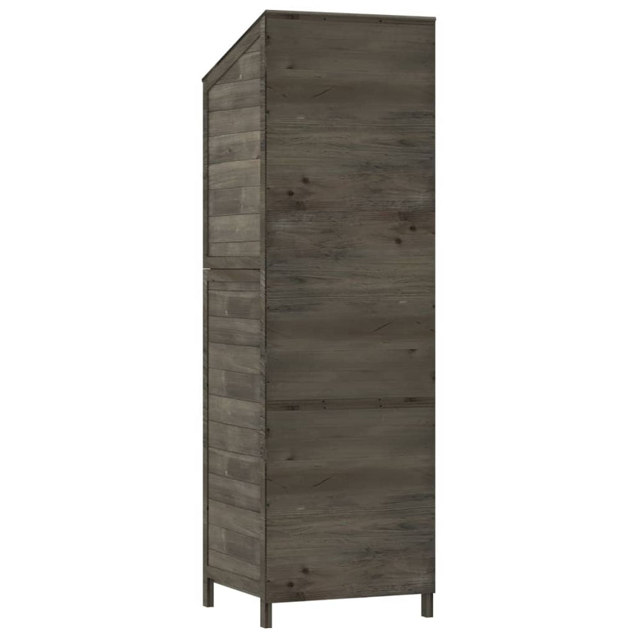 Tuinschuur 55X52X174,5 Cm Massief Vurenhout Kleurig 55 x 52 x 174.5 cm Antraciet