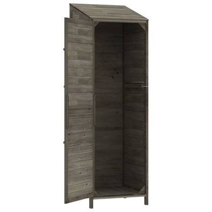 Tuinschuur 55X52X174,5 Cm Massief Vurenhout Kleurig 55 x 52 x 174.5 cm Antraciet