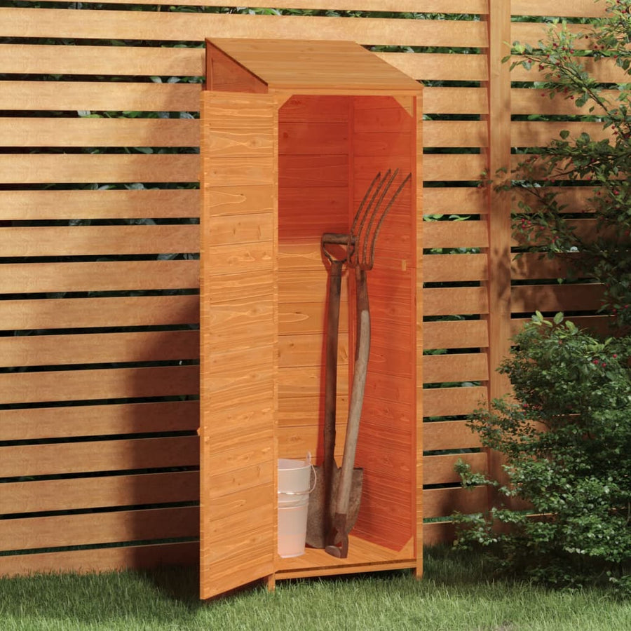 Tuinschuur 55X52X174,5 Cm Massief Vurenhout 55 x 52 x 174.5 cm Bruin