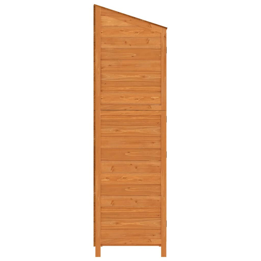 Tuinschuur 55X52X174,5 Cm Massief Vurenhout 55 x 52 x 174.5 cm Bruin
