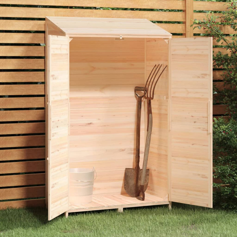 Tuinschuur 102X52X174,5 Cm Massief Vurenhout 102 x 52 x 174.5 cm Naturel