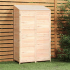 Tuinschuur 102x52x174,5 cm massief vurenhout wandmontage