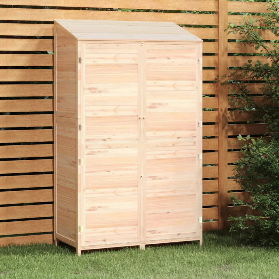 Tuinschuur 102X52X174,5 Cm Massief Vurenhout 102 x 52 x 174.5 cm Naturel