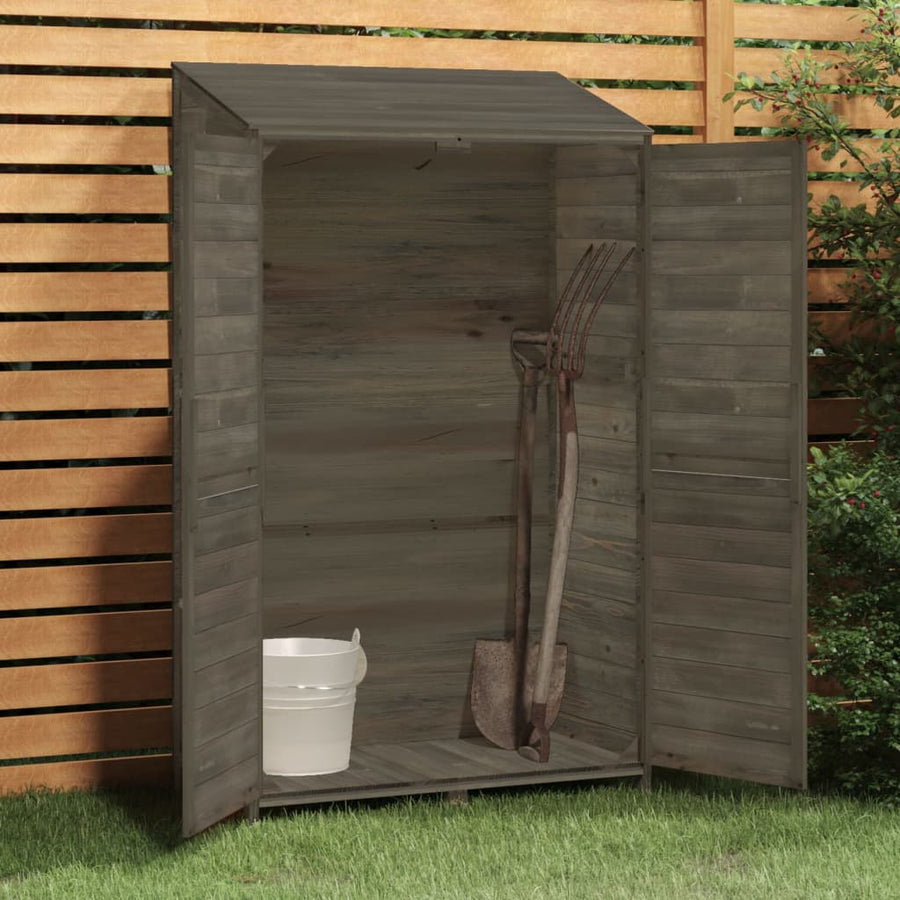 Tuinschuur 102X52X174,5 Cm Massief Vurenhout Kleurig 102 x 52 x 174.5 cm Antraciet
