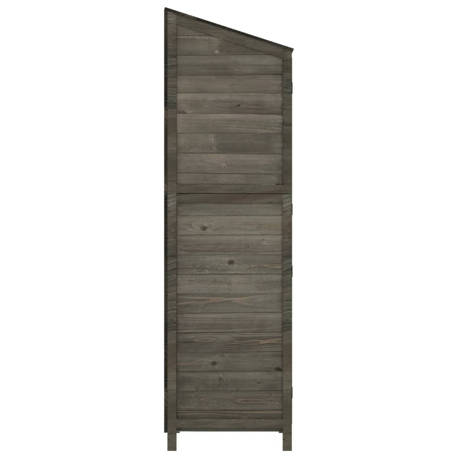 Tuinschuur 102X52X174,5 Cm Massief Vurenhout Kleurig 102 x 52 x 174.5 cm Antraciet