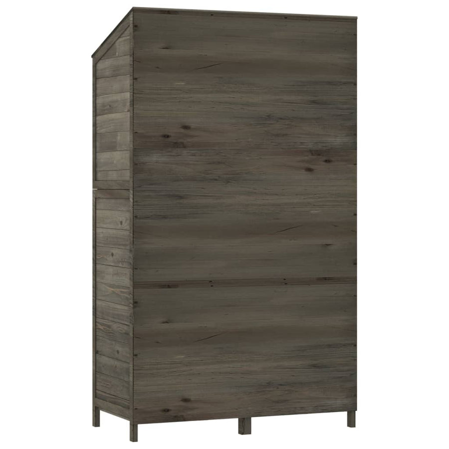 Tuinschuur 102X52X174,5 Cm Massief Vurenhout Kleurig 102 x 52 x 174.5 cm Antraciet