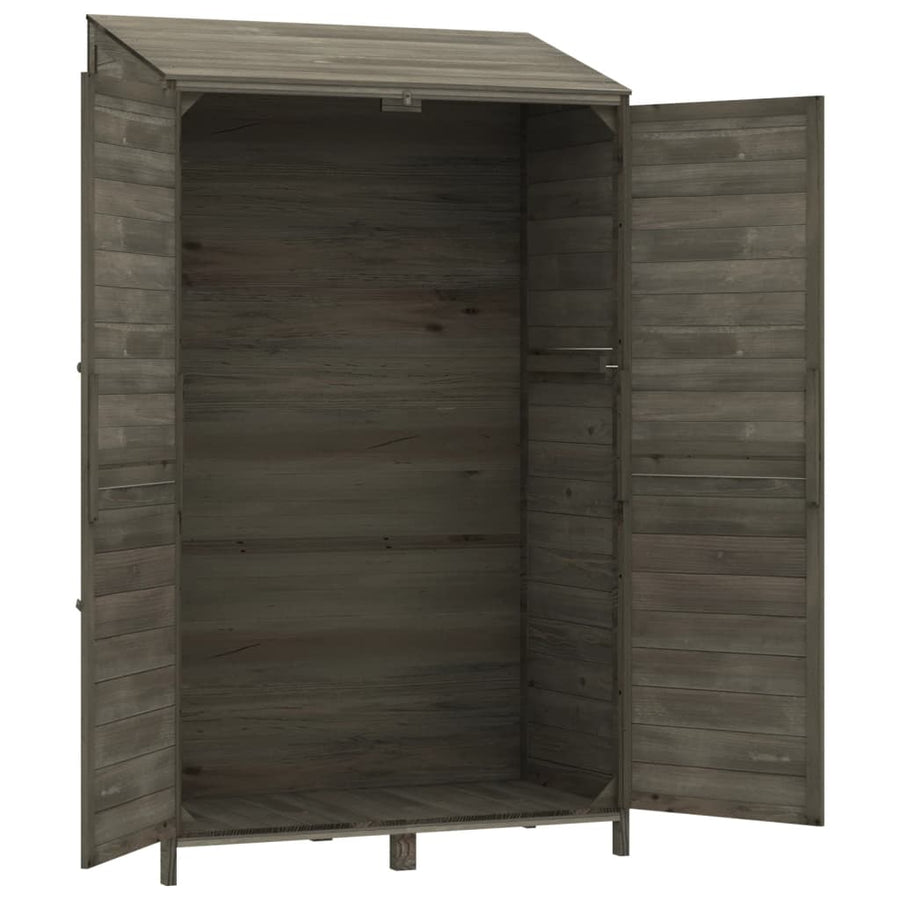 Tuinschuur 102X52X174,5 Cm Massief Vurenhout Kleurig 102 x 52 x 174.5 cm Antraciet
