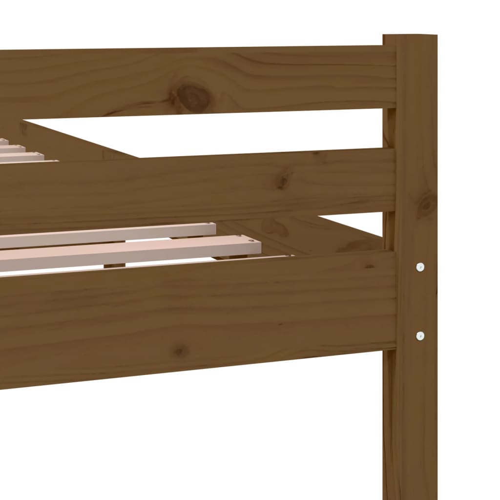 Bedframe Massief Hout Small Double 120 x 190 cm Honingbruin