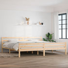 Bedframe massief grenenhout 200x200 cm