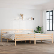 Bedframe massief grenenhout 200x200 cm