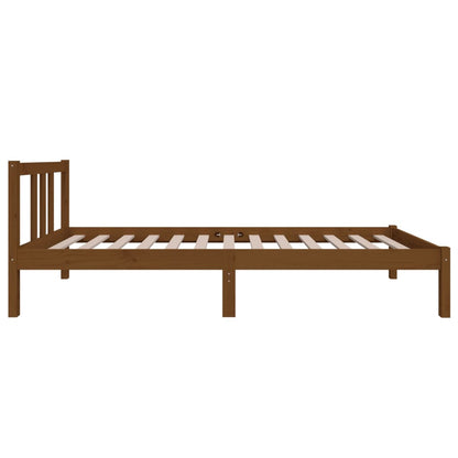 Bedframe Massief Hout Honingbruin 75X190 Cm 2Ft6 Small Single