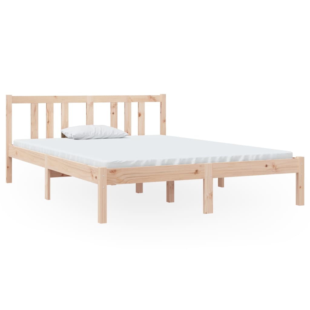 Bedframe Massief Hout 135X190 Cm Double
