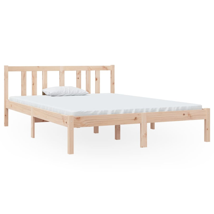 Bedframe Massief Hout 135X190 Cm Double