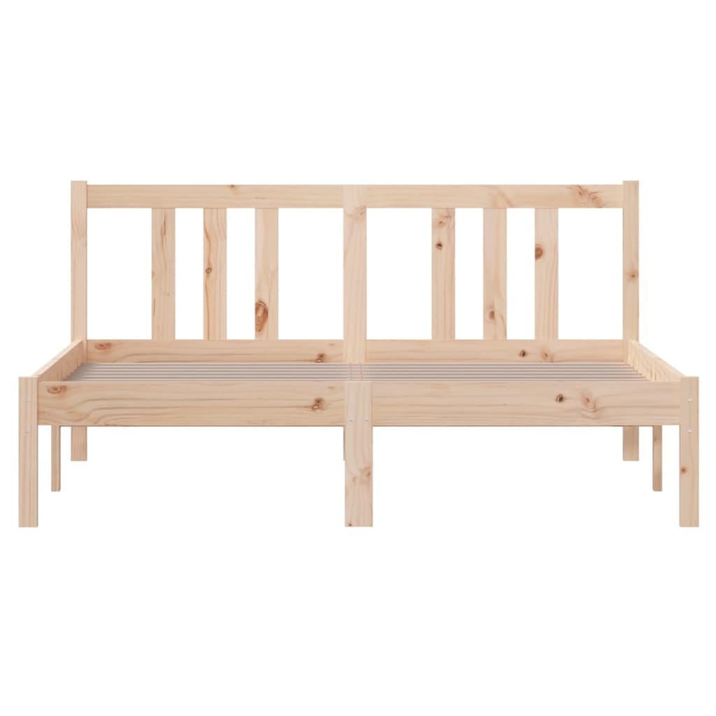 Bedframe Massief Hout 135X190 Cm Double