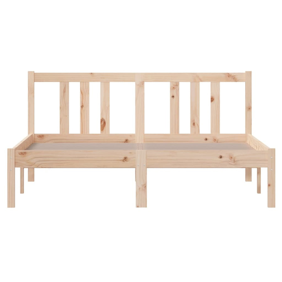 Bedframe Massief Hout 135X190 Cm Double