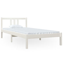 Bedframe Massief Hout Wit 90X200 Cm