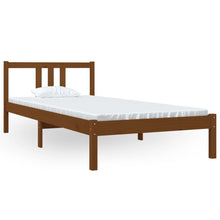 Bedframe Massief Hout Honingbruin 90X200 Cm