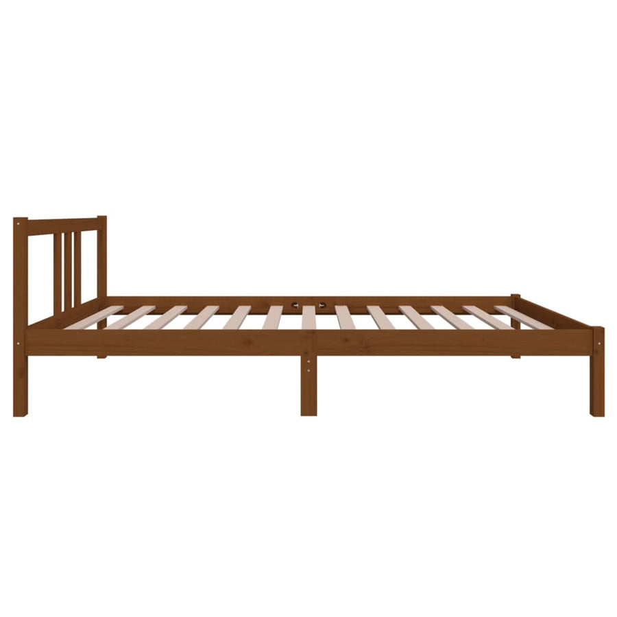 Bedframe Massief Hout Honingbruin 100X200 Cm